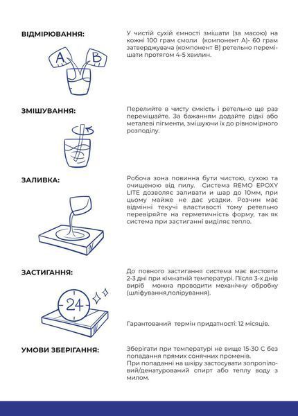 Эпоксидная смола для заливок 4,8 кг прозрачная с отвердителем для столешниц и бижутерии