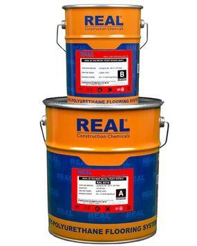 Фото Матовая эпоксидная краска 1 кг REAL ZC 950 для металлических поверхностей, антикоррозийная защита