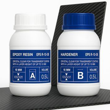 Эпоксидная смола для карбона 0,8 кг для тонких заливок с отвердителем EPS R-10c -0,8