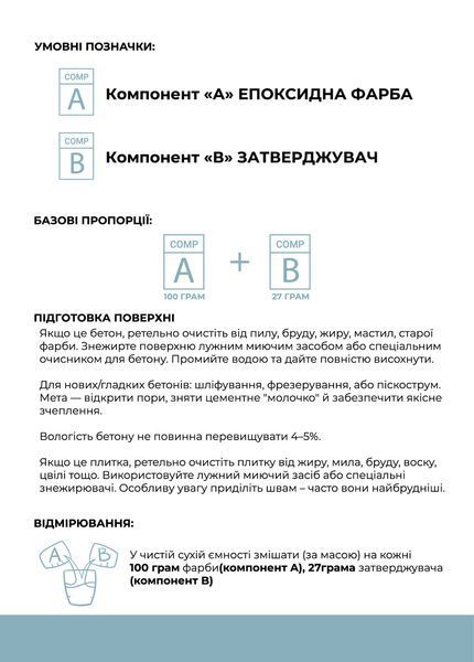 Эпоксидная краска для промышленных полов 3 кг белая RAL9003