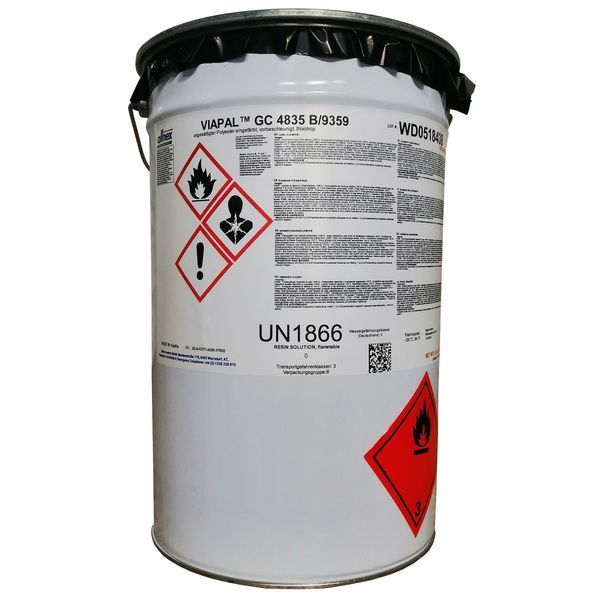 Гелькоут VIAPAL GC 4835 B/9376 белый 25 кг изофталево-неопентилгликолевый тиксотропный гелькоут для распыления