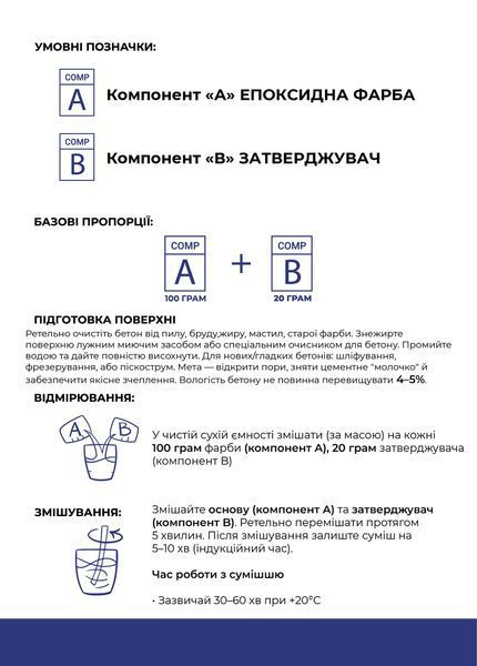 Эпоксидная краска для бетона 5 кг голубая фото Фото Эпоксидная краска для бетона 5 кг голубая